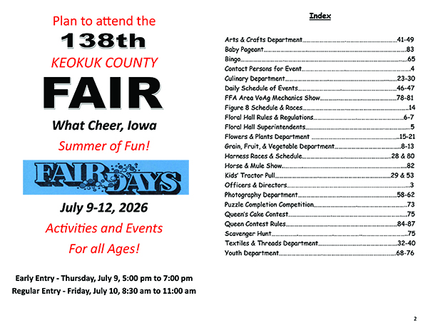 Keokuk Fairbook